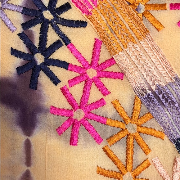 Free People Sunset Combo Embroidered Tube Top L - Picture 5 of 6